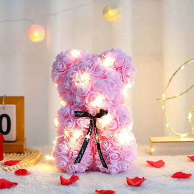  "Eternal Love" Teddy Bear with Rose & Romantic Gift Box 