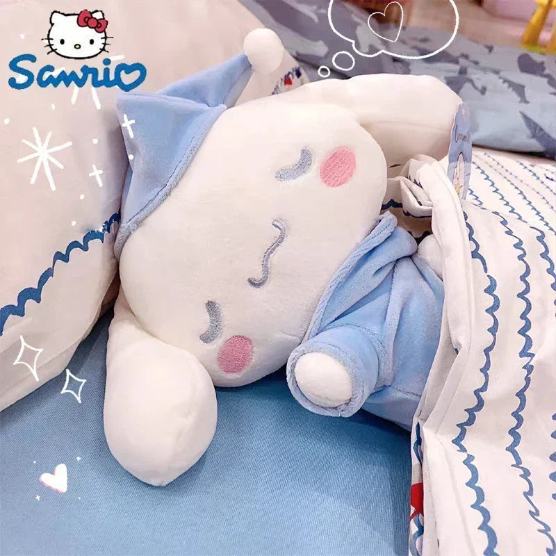 Kawaii Dreamtime Dolls – Sanrio Cinnamoroll, Melody & Kuromi Soft Sleeping Plushies for Girls