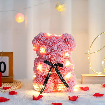  "Eternal Love" Teddy Bear with Rose & Romantic Gift Box 