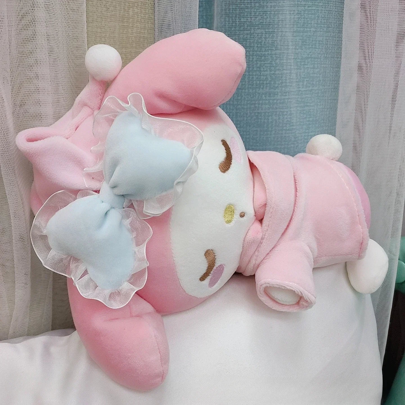 Kawaii Dreamtime Dolls – Sanrio Cinnamoroll, Melody & Kuromi Soft Sleeping Plushies for Girls