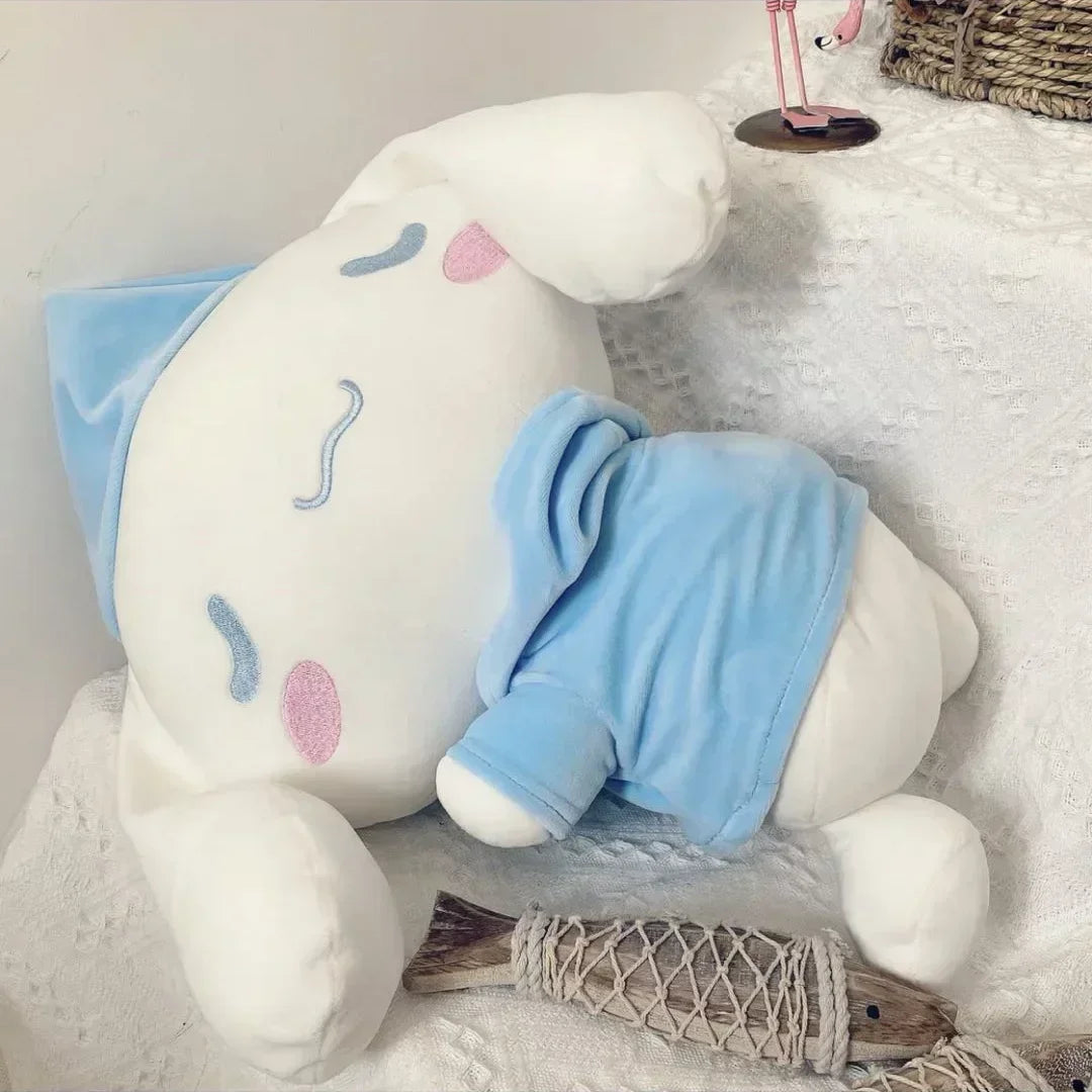 Kawaii Dreamtime Dolls – Sanrio Cinnamoroll, Melody & Kuromi Soft Sleeping Plushies for Girls