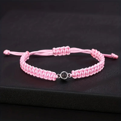 Colorful Braided Rope Projection Bracelet