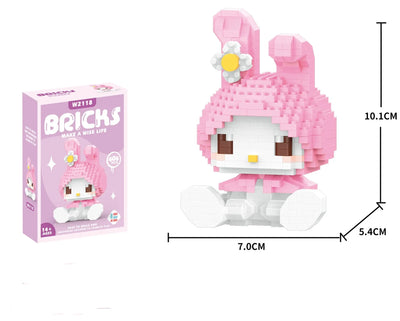 Bloques de Construcción Sanrio, Figuras Armables y Decorativas