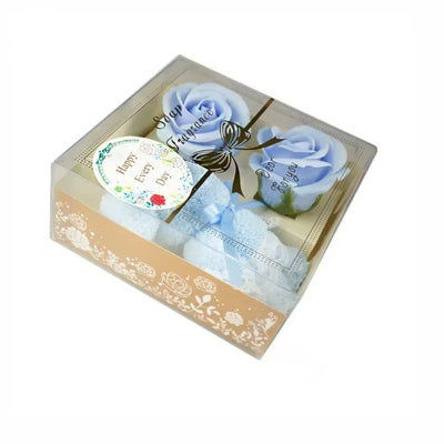 2025 Towel Bear Soap Flower Gift Rose Box Artificial Roses Flower Valentine'S Day Wedding Birthday Gift Box Transparent Box