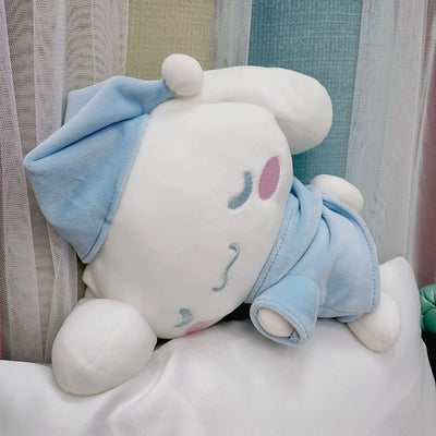 Kawaii Dreamtime Dolls – Sanrio Cinnamoroll, Melody & Kuromi Soft Sleeping Plushies for Girls